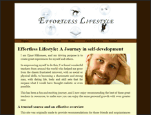 Tablet Screenshot of effortless-lifestyle.info